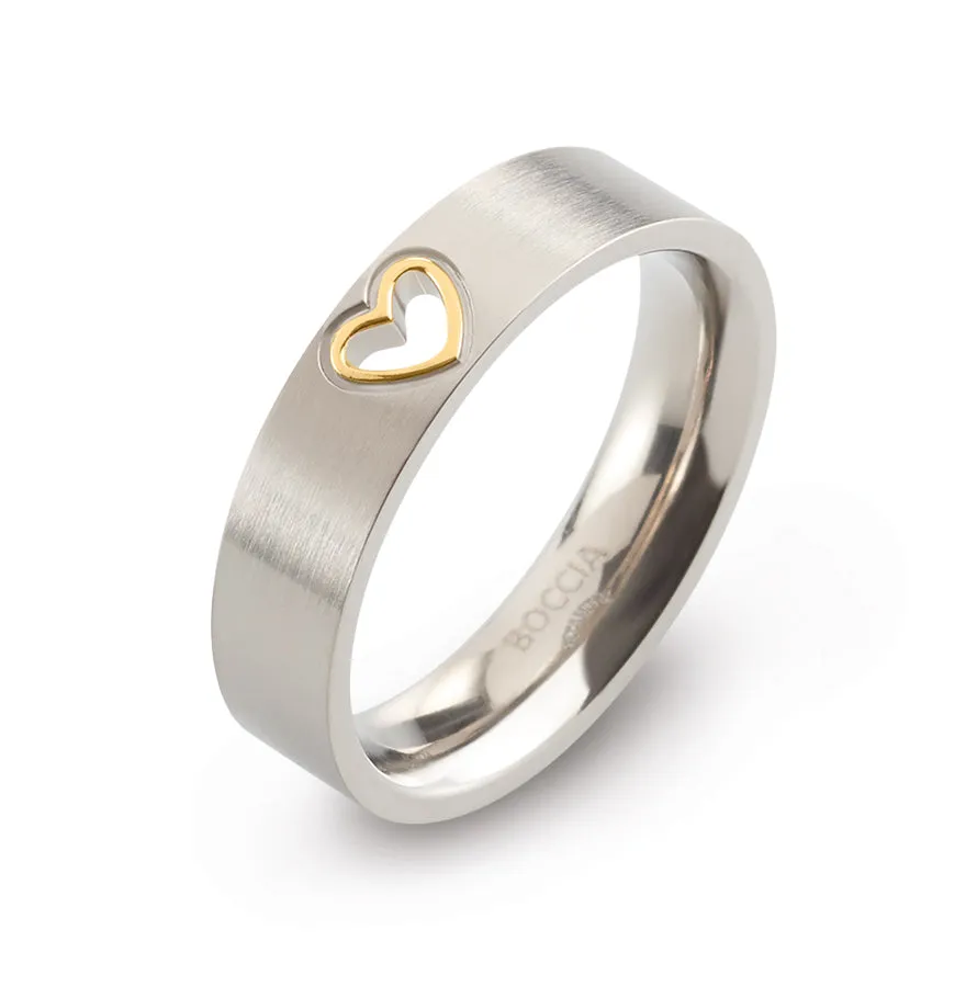 0143-02 Boccia Titanium Ring