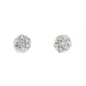 0.8 CTTW Diamond Cluster Earrings