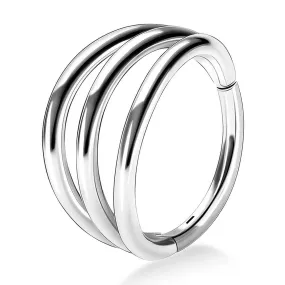 16G Triple Layered Hinged Segment Cartilage Rings