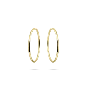 40mm Gold Vermeil Sterling Silver Ultra Maxi Hoop Earrings