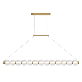 Amulet LED Linear Pendant - Gold