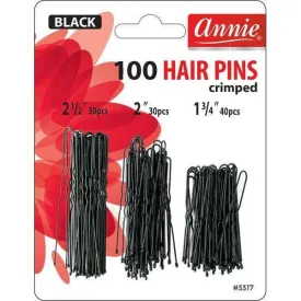 Annie Crimped Hair Pins Multi-pack 100ct (3317)