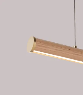 Australian Cylindrical Timber Linear Pendant