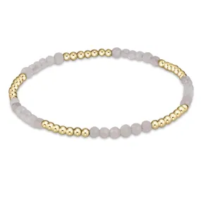 Blissful Pattern 2.5mm Bead Bracelet - Moonstone