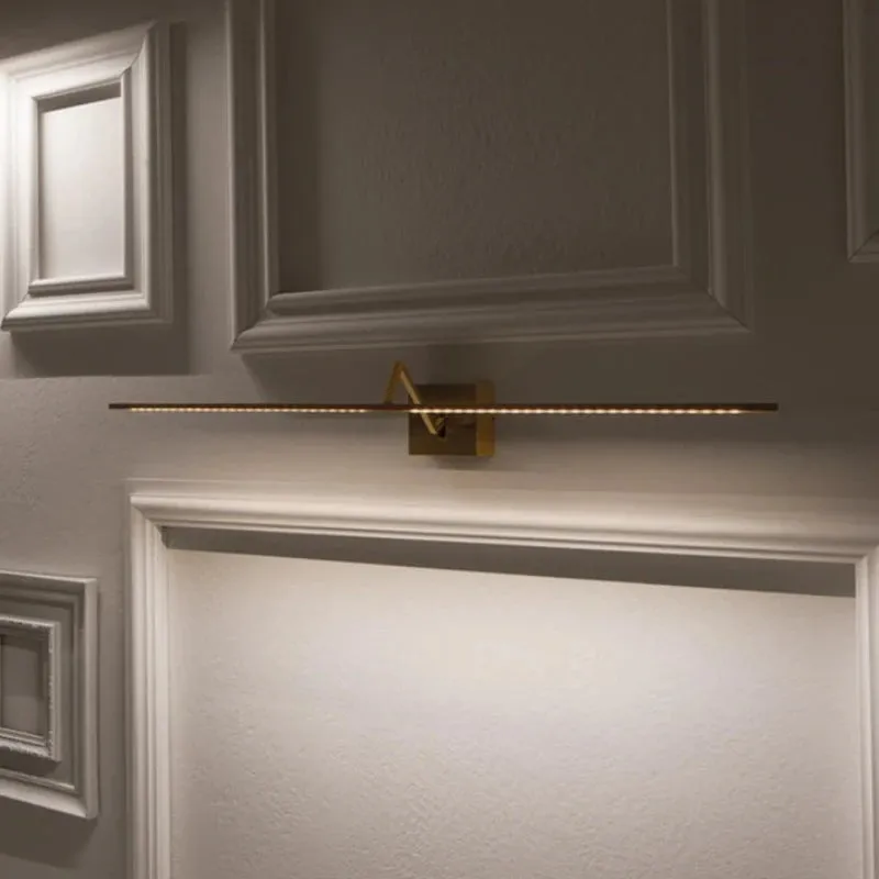 Brushed Brass Linear LED Wall Light