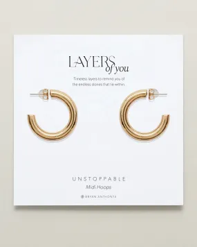 Bryan Anthonys Unstoppable Midi Hoop Earrings