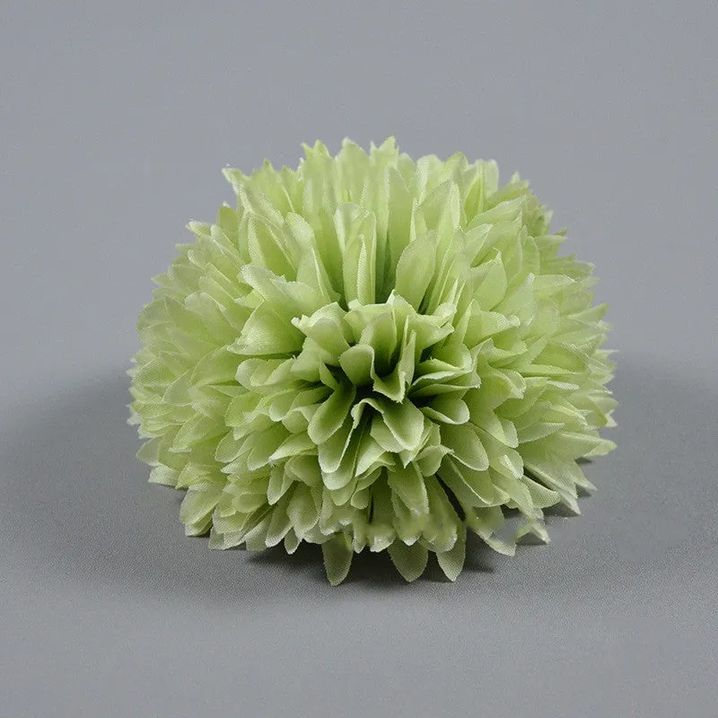 Bulk 4" Large Pompon Mum Flower Heads for Crafts Wholesale