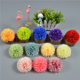 Bulk 4" Large Pompon Mum Flower Heads for Crafts Wholesale