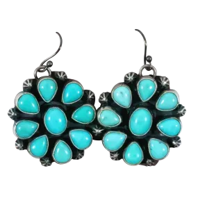 Campitos Turquoise Cluster Earrings | Artisan Handmade