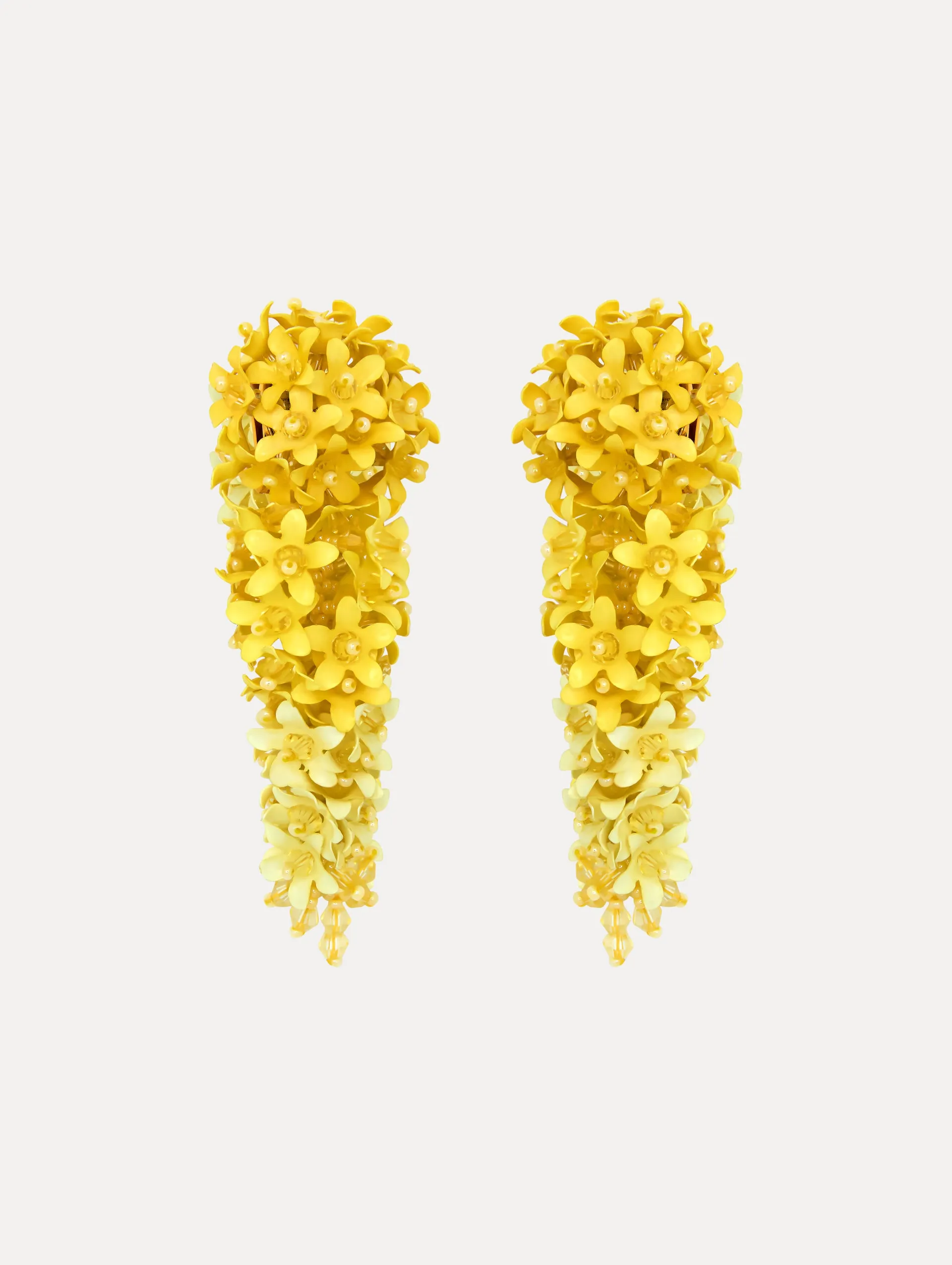 Cascading Flower Clip-On Earrings