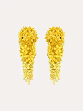 Cascading Flower Clip-On Earrings