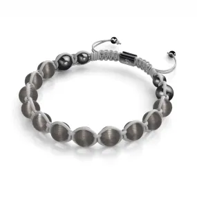 Charcoal | Silver | Cheshire Glass Charmballa Bracelet