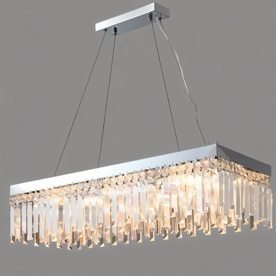 Chris Crystal Linear Chandelier