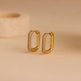 Chunky Pave Link Earrings