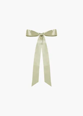 Darla Bow Barrette -- Pistachio