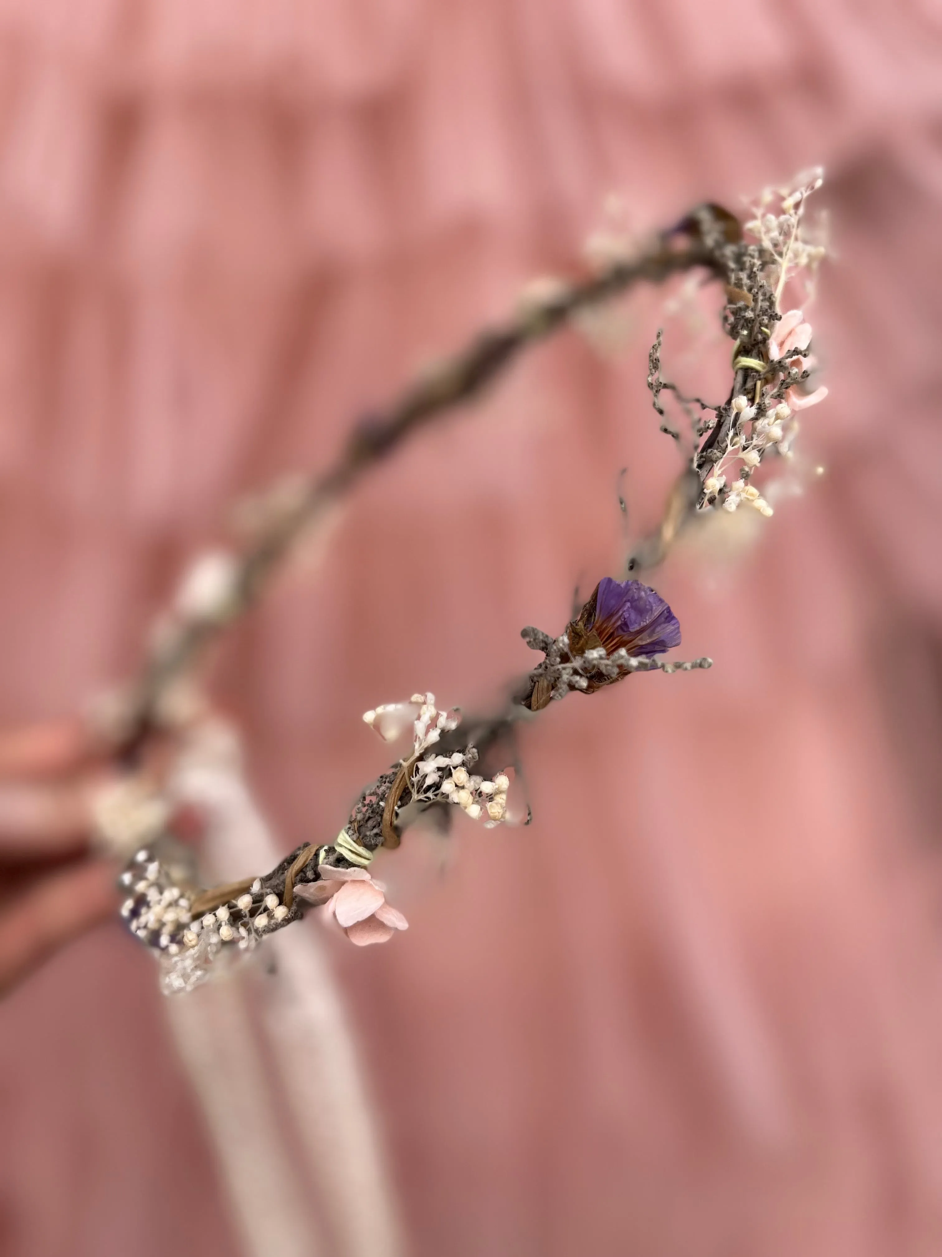 Delicate flower hair crown