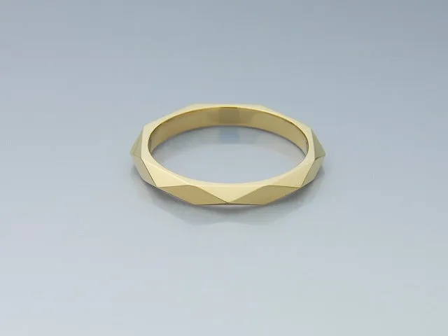 Dia Shape Studs 18K Gold Ring