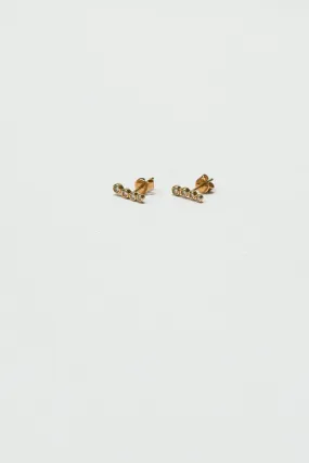 DIAMOND BEZEL CLIMBER EARRINGS