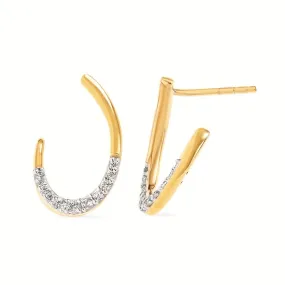 Diamond Hoop Earrings