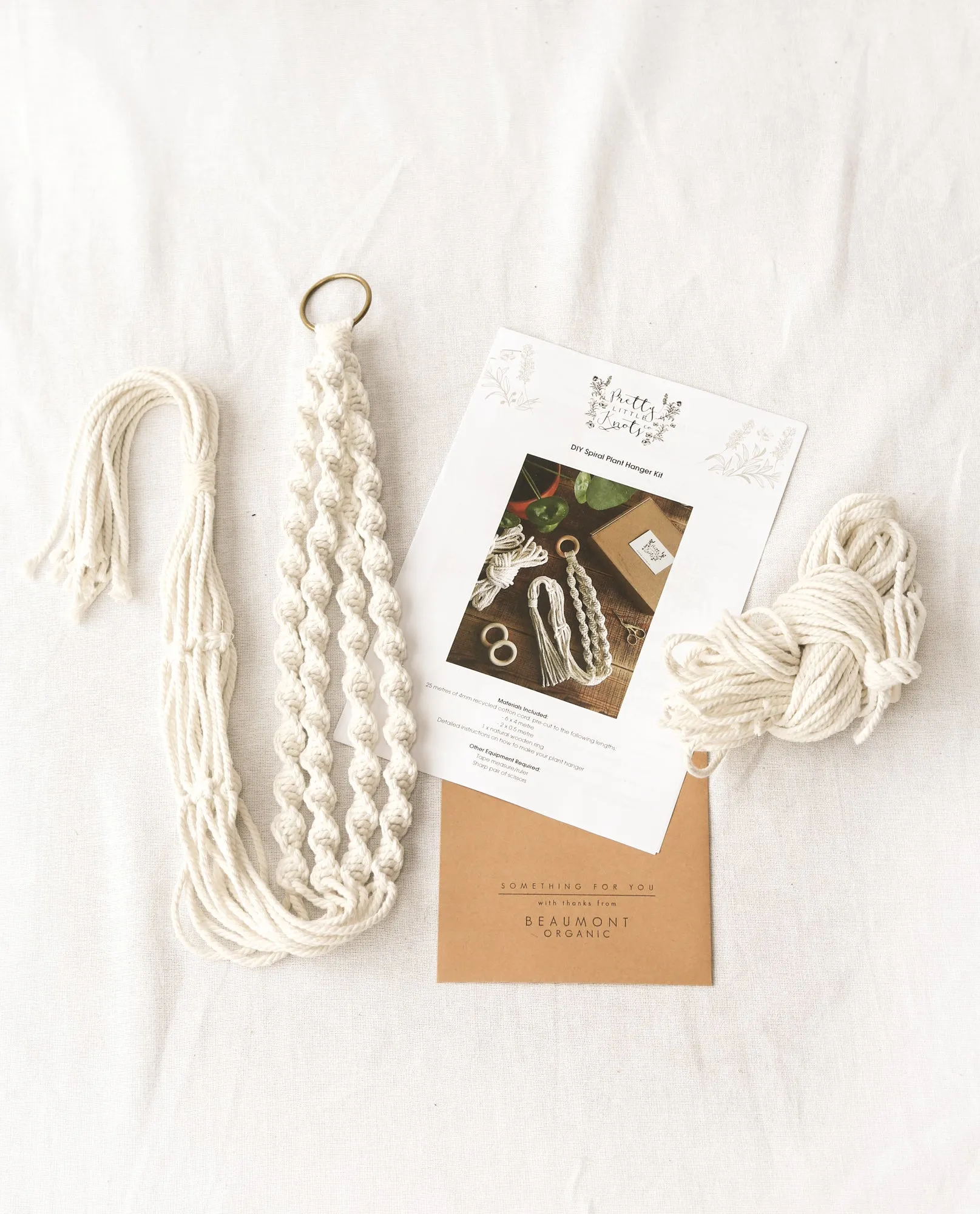 DIY Spiral Macrame Plant Hanger Kit