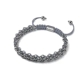 Eagle Links | Mini Kismet Bracelet | Grey x Silver