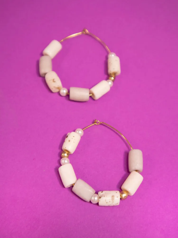 Emily Hoop Earrings - Speckled