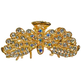 Fairy Flower Large Hair Claw Clip (Goldtone)