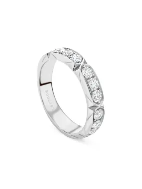 Jazz Large White Gold Diamond Ring