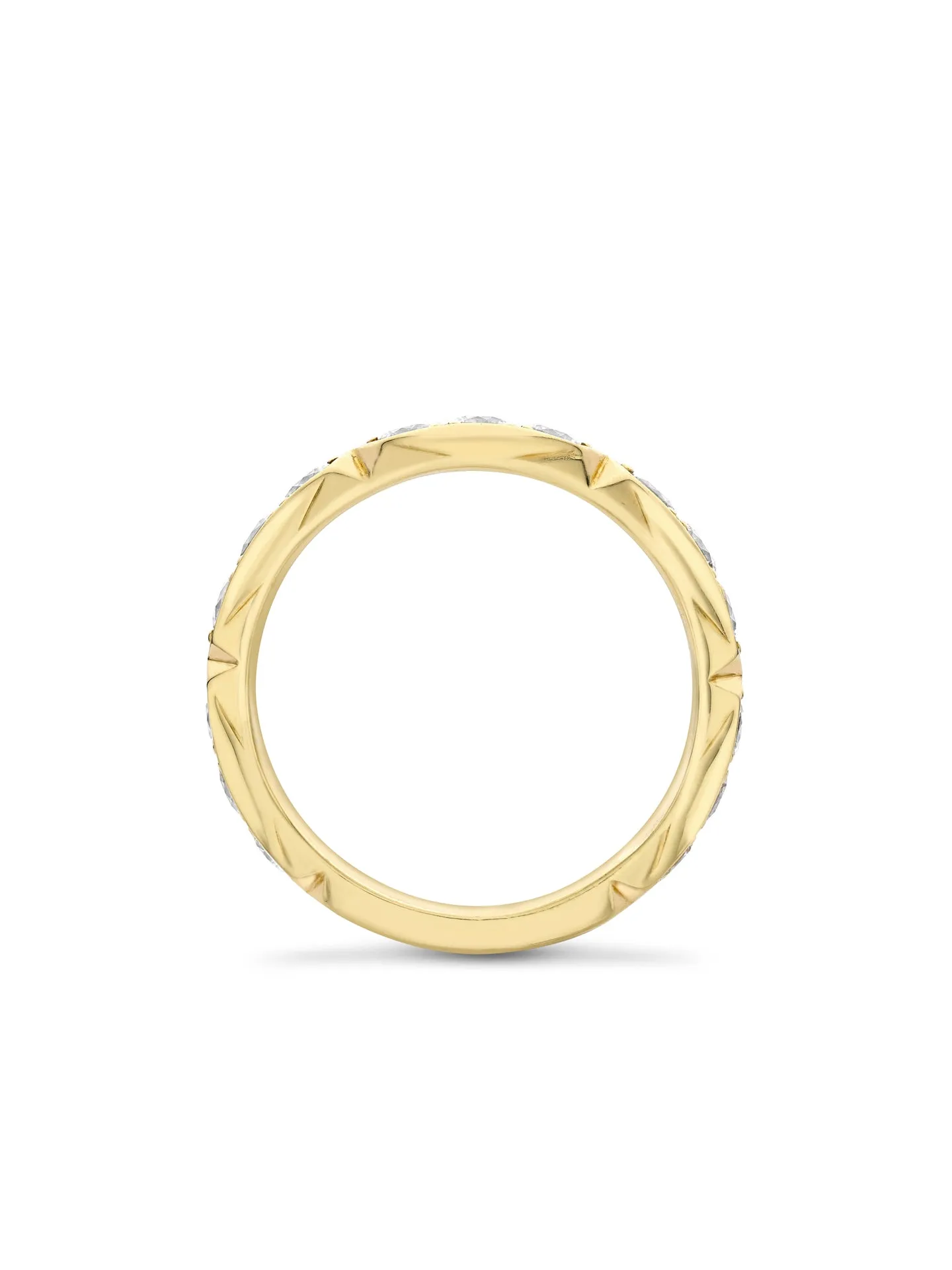 Jazz Large Yellow Gold Diamond Ring