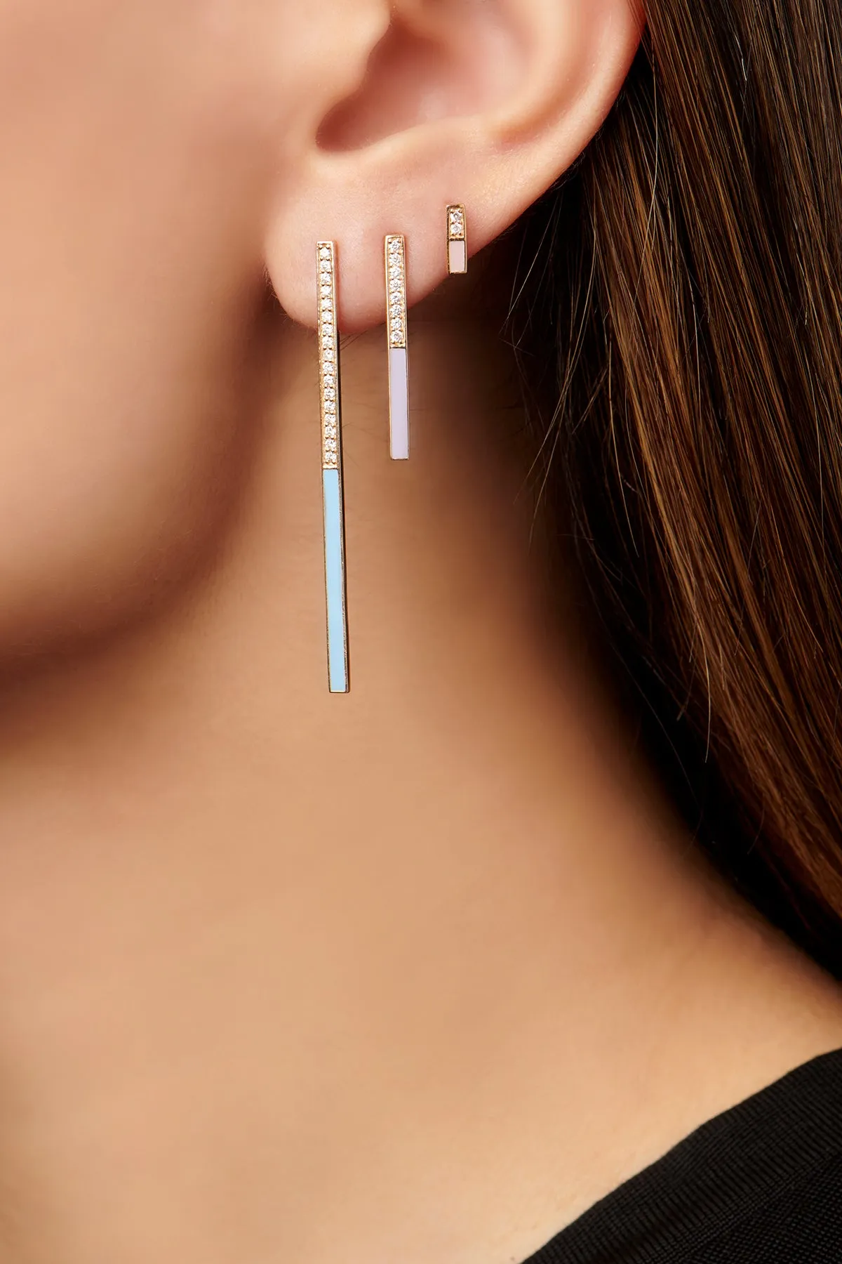 Large Linear Earrings