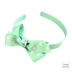 Lottie Nottie Alice Bands-Polka Dots, various colours