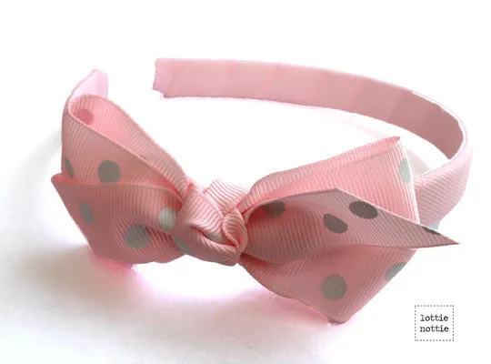 Lottie Nottie Alice Bands-Polka Dots, various colours