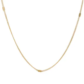 <!--NK190-->fluid double line necklace