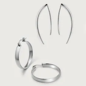 Molto Large Hoop Earrings & Spike Hook Earrings Collection