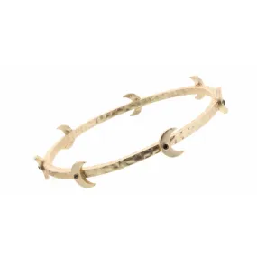 MOON STATION GOLD BANGLE BRACELET