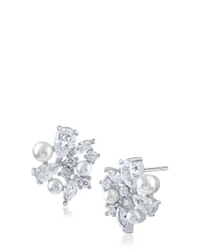 Multi Shape CZ Cluster Studs