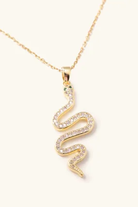 shimmering snake necklace