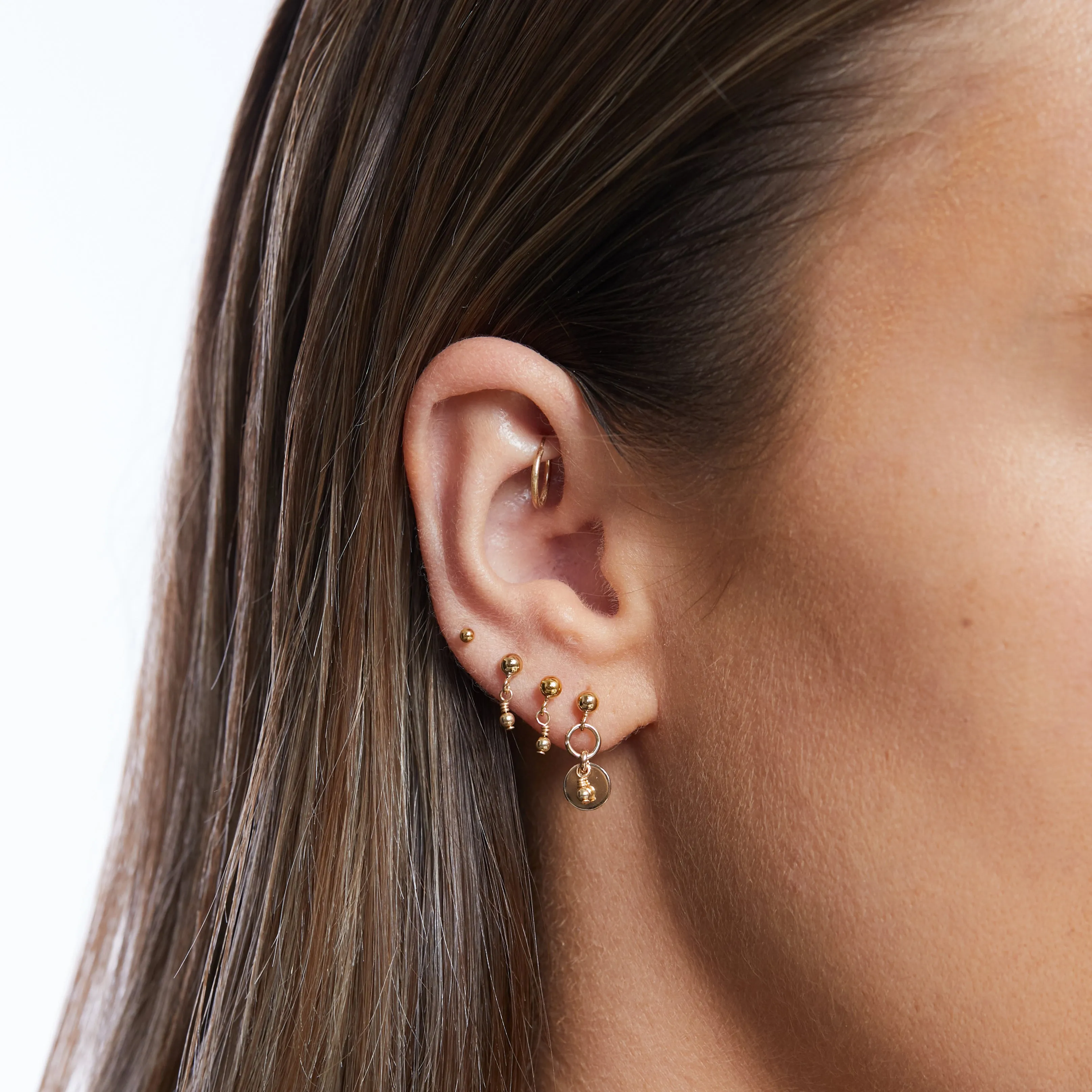 Sia Beaded Earrings - Gold