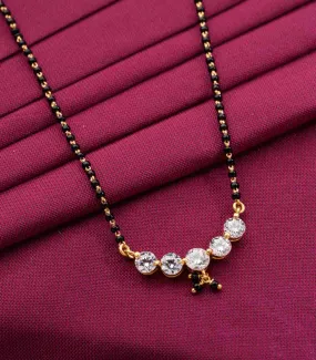 single stud linear Mangalsutra