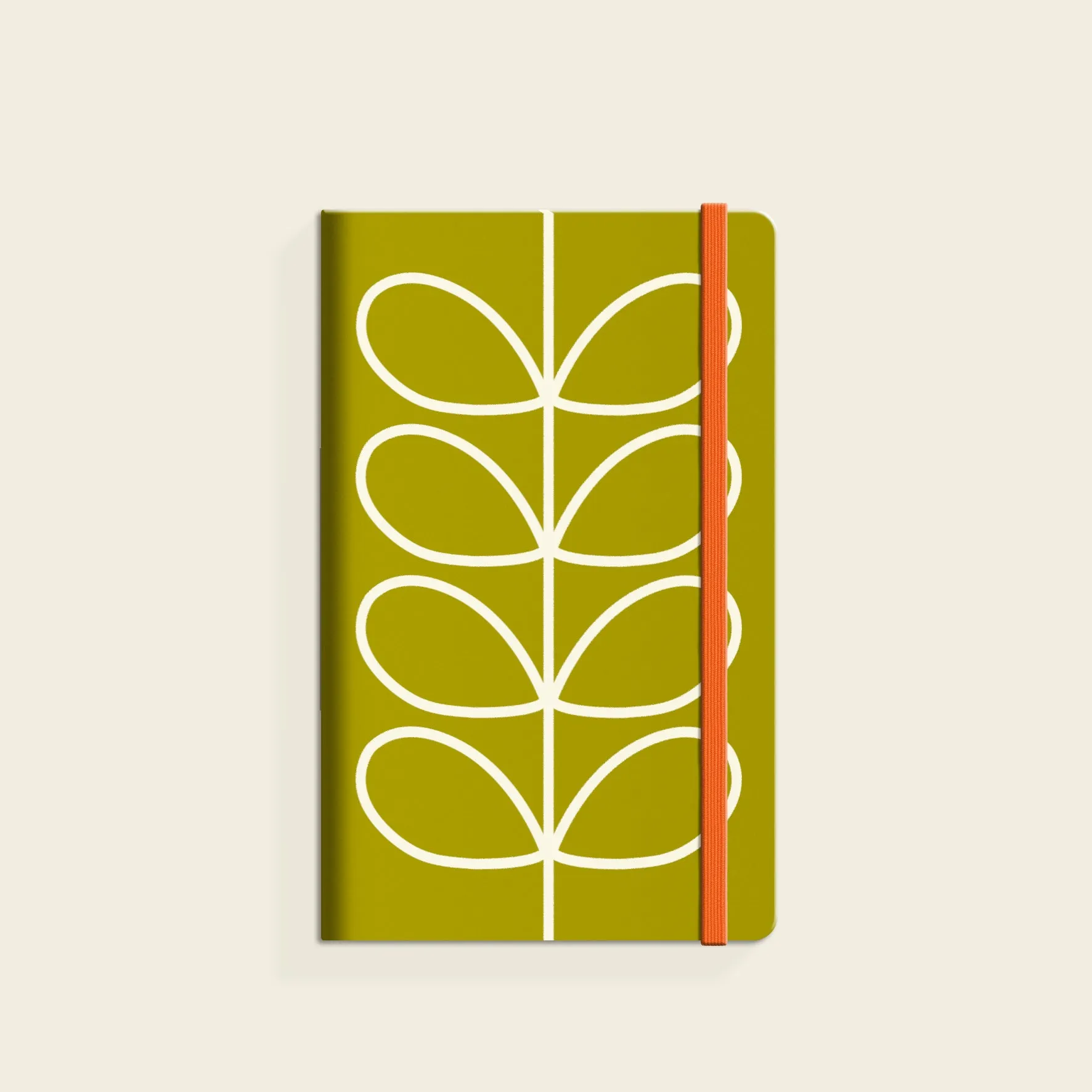 Small Notebook - Linear Stem Olive