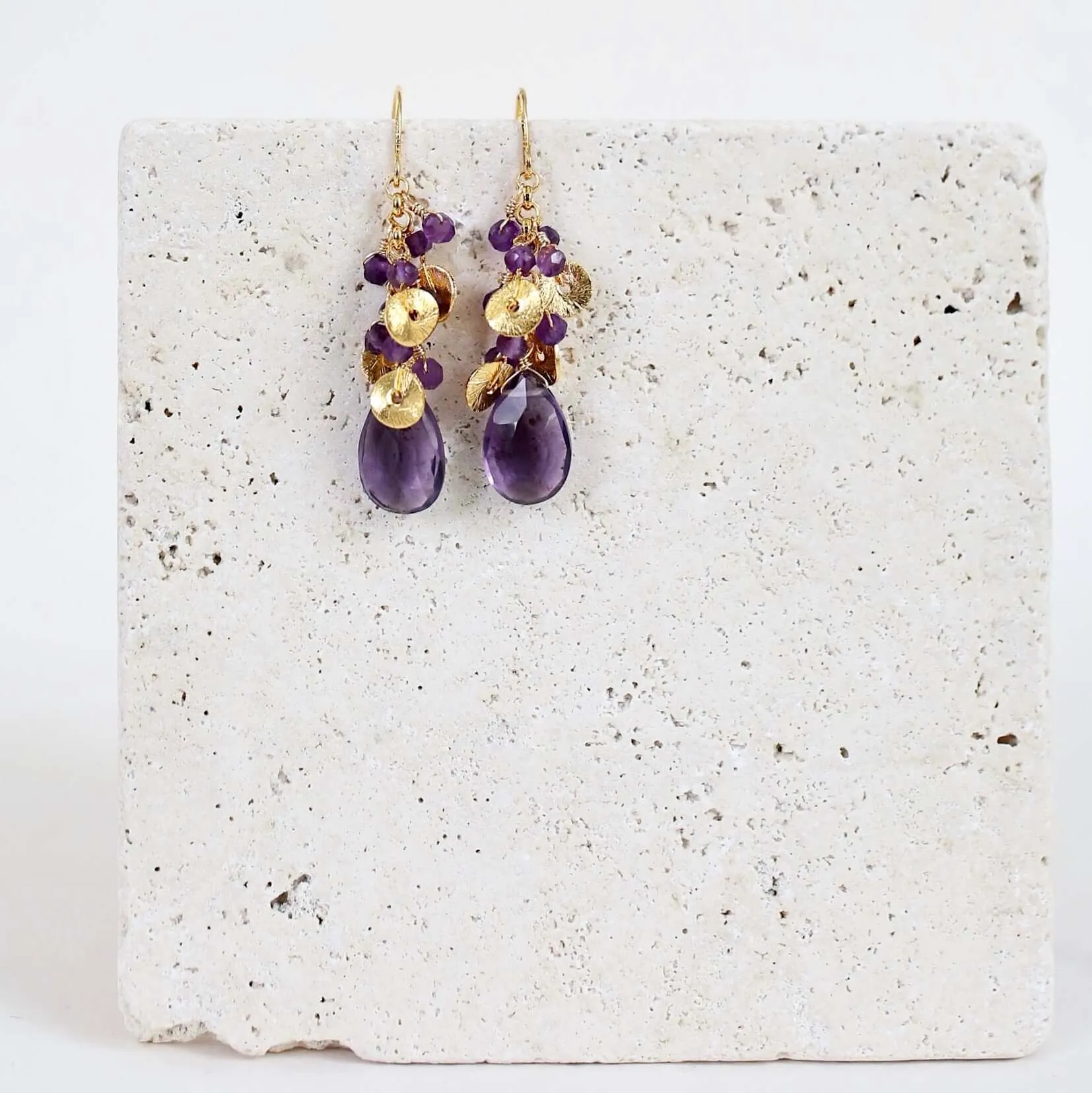 The Aurora Earring - Amethyst