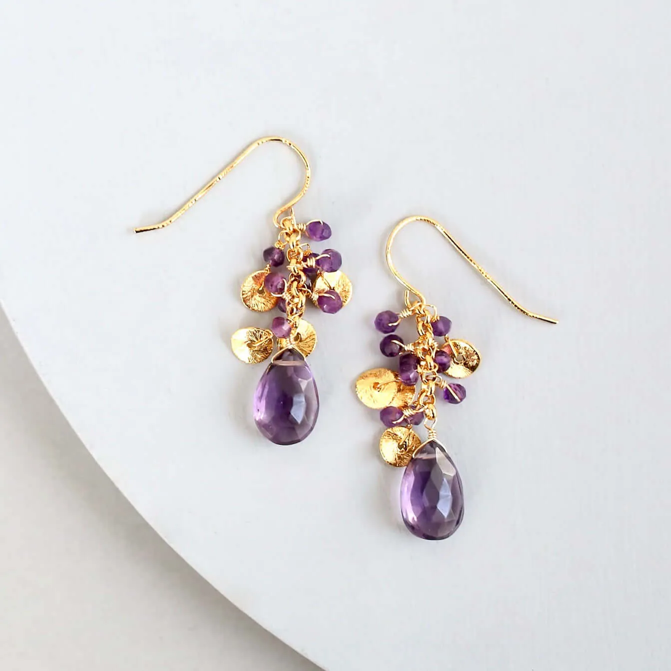 The Aurora Earring - Amethyst