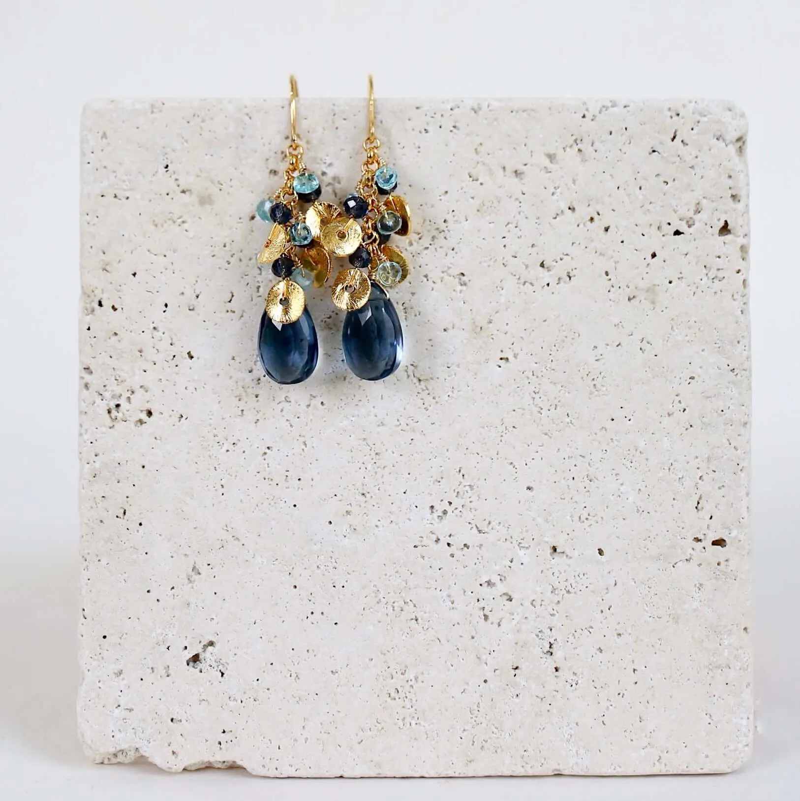 The Aurora Earring - Iolite