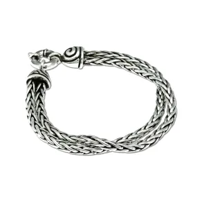 Thin Double Swirl Bracelet