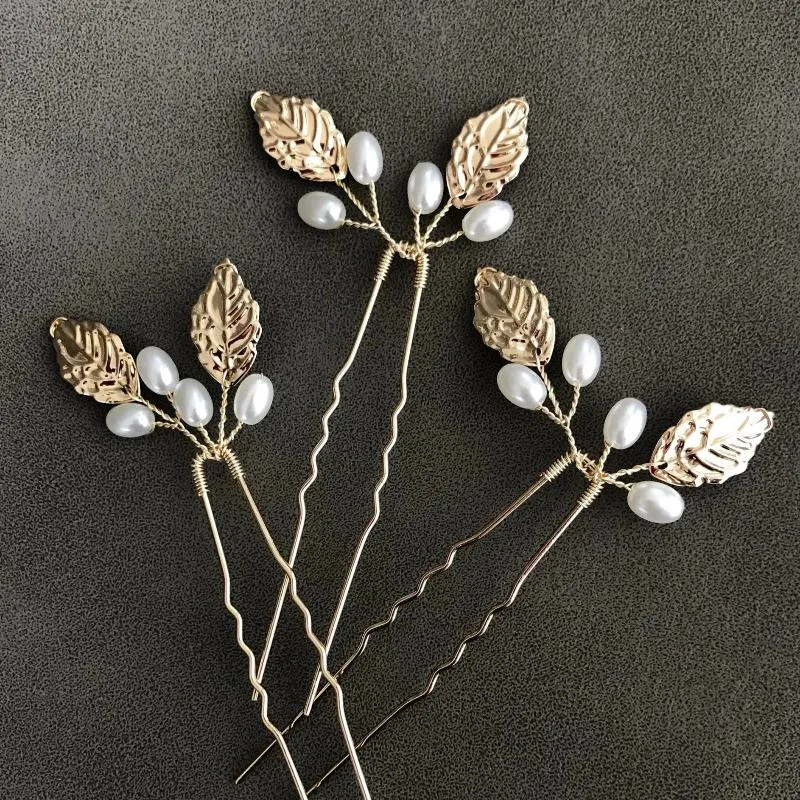 V113. boho gold & silver leaf bridal hair vine, leaf bridesmaid hair pins.